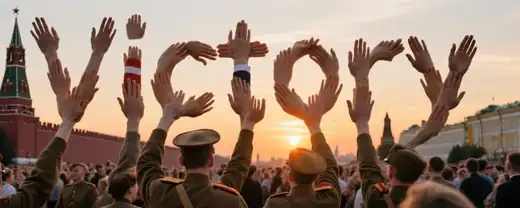 Москвичи сформировали живую цепь памяти накануне Дня Победы